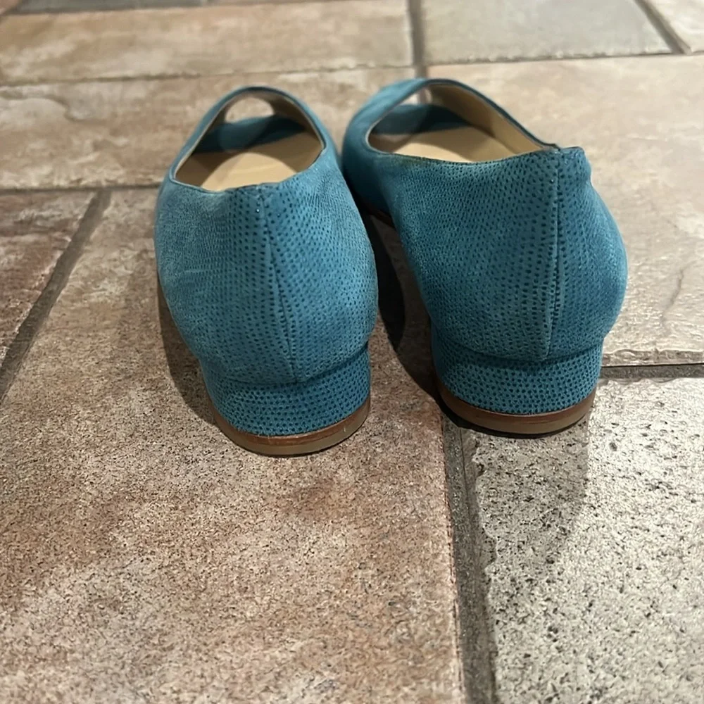 Bruno Magli Women's Blue Peep Toe Shoes - Picture 4 of 7